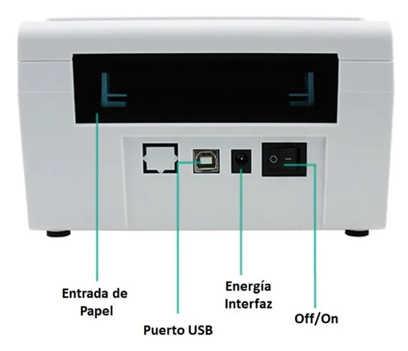 Impresora Térmica De Etiquetas 100mm+rollo 100x50 De 800 Etiquetas - Imagen 4