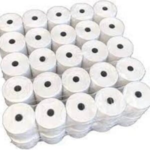 Pack 20 rollos De Papel Termico De 80mm X80mm 76 Metros. 56 Grs.